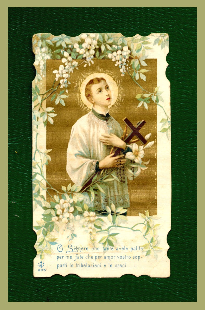 IL MONDO ARTISTICO DI GRACE S. Luigi Gonzaga1900