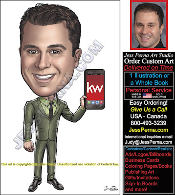 KW Real Estate Agent Holding Cell Phone