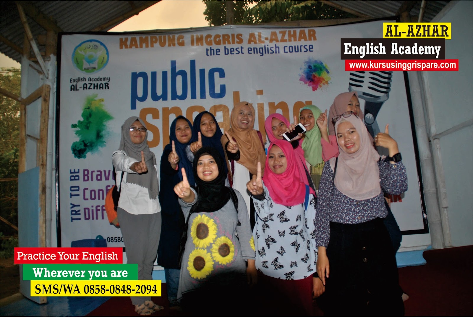 serunya belajar bahasa inggris di al azhar pare kediri