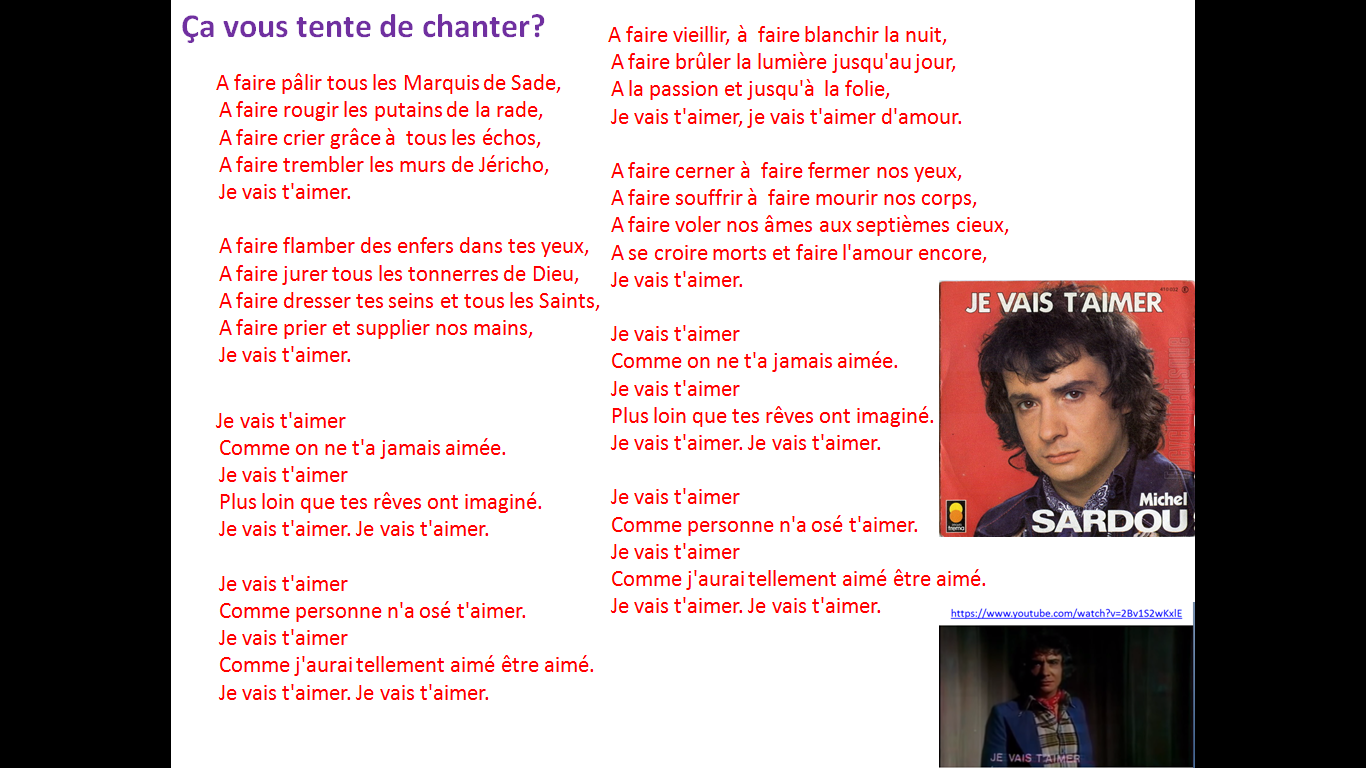 à Quelle Chanson Appartiennent Ces Paroles o dé paroles