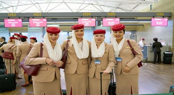 Emirates stewardess