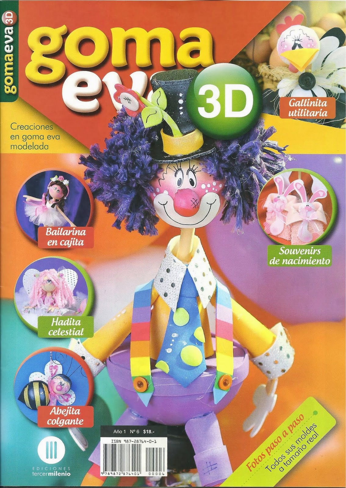 Como Hacer Un Payaso En Foami Revistas De Manualidades Gratis