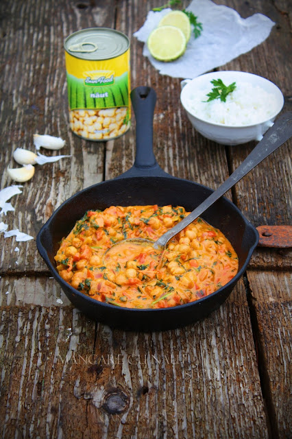 Mancare rapida cu naut Sun Food si curry