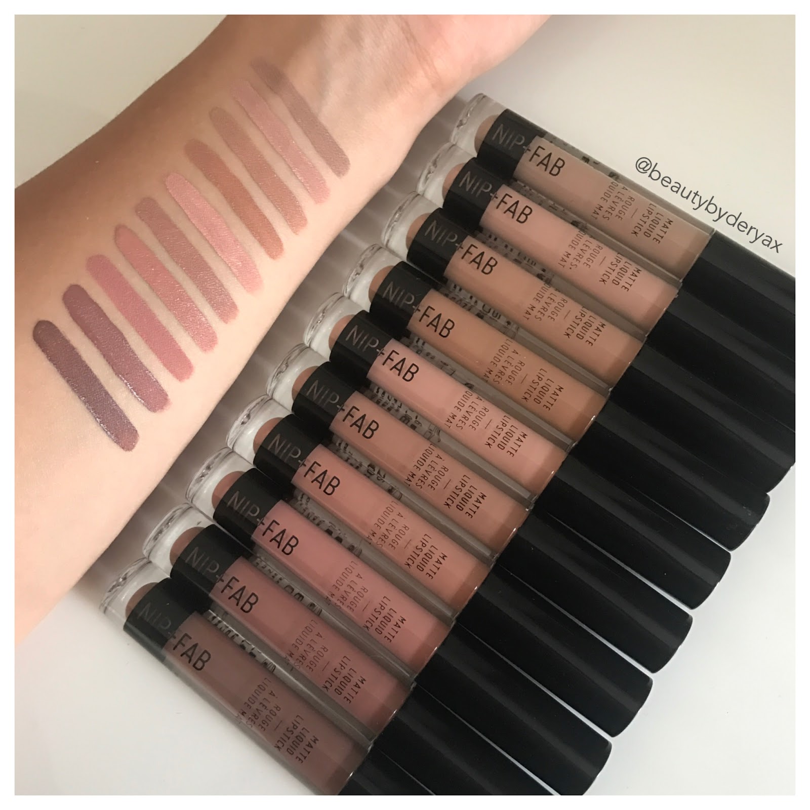 Nip+Fab Matte Liquid Lipsticks! beautybyderyax