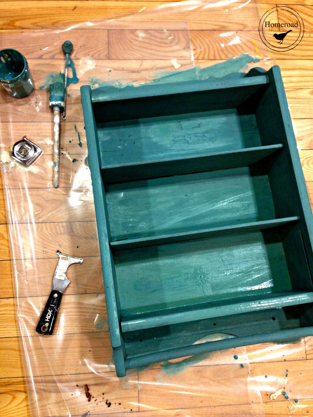 Antique Shelf in MMS Milk Paint