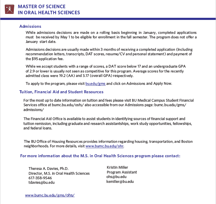 Emory PreHealth Advising Blog Boston University Master of Science