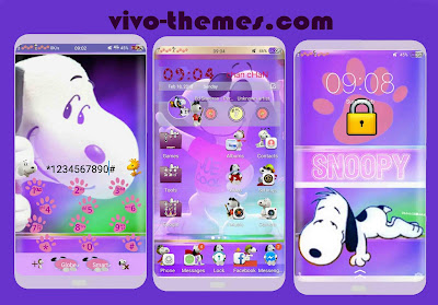 Snoopy Theme For Vivo Android Phones
