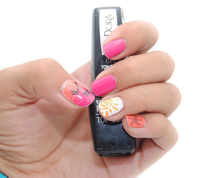 manicura verano palmeras sol