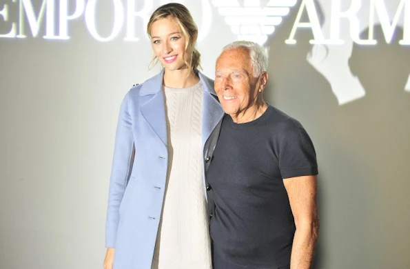 Beatrice Borromeo at the Emporio Armani - Giamba show - Milan Fashion Week Spring/Summer 2016