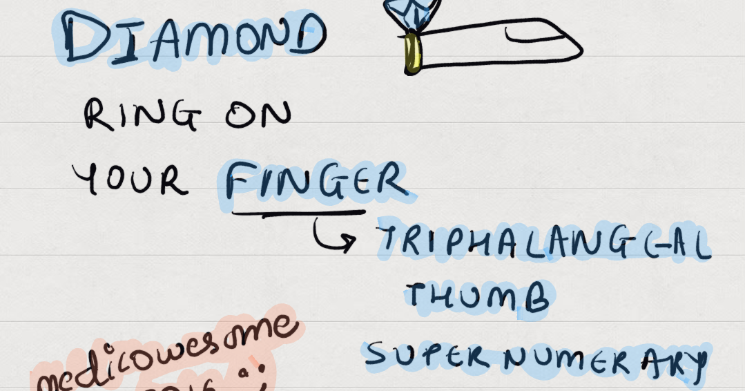 Medicowesome Diamond blackfan anemia notes and mnemonic