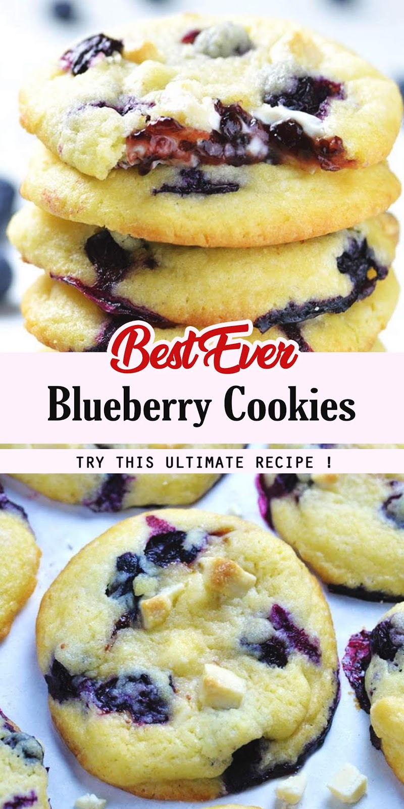 Best Ever Blueberry Cookies - 3 SECONDS