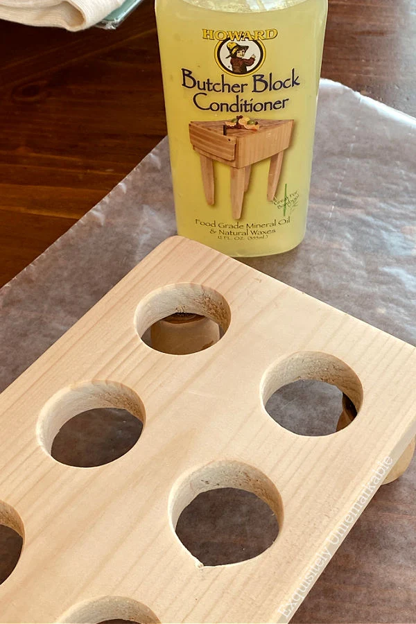 Food Safe Wood Oil for egg holder