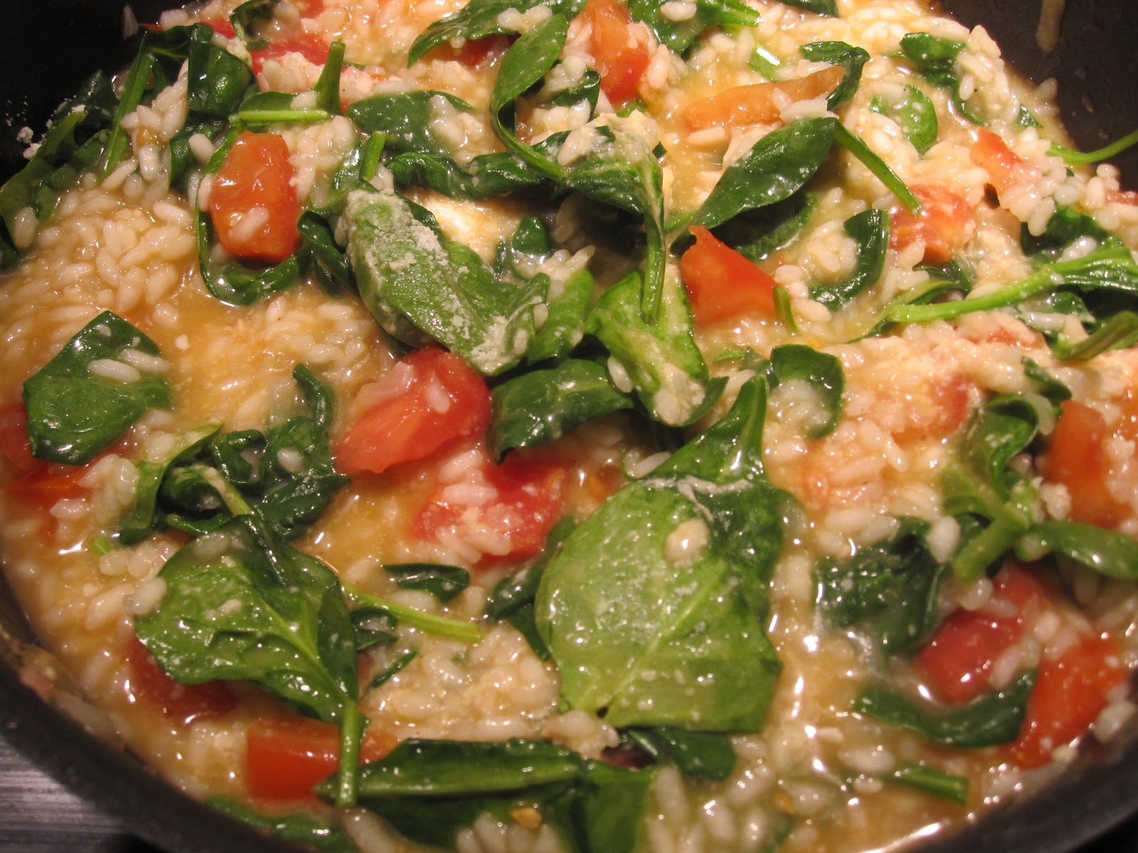 Tomato & Spinach Risotto