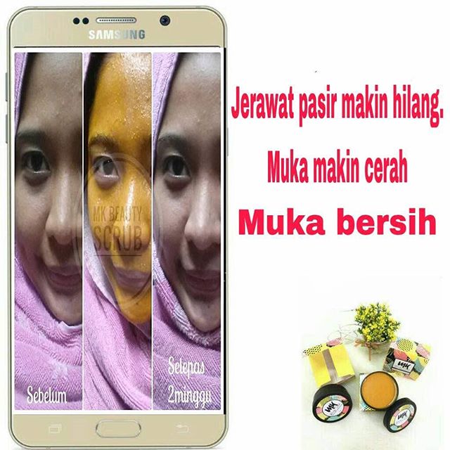 MK BEAUTY SCRUB ( SCRUB KUNYIT MADU HOMEMADE) ISTIMEWA DAN TERBAIK