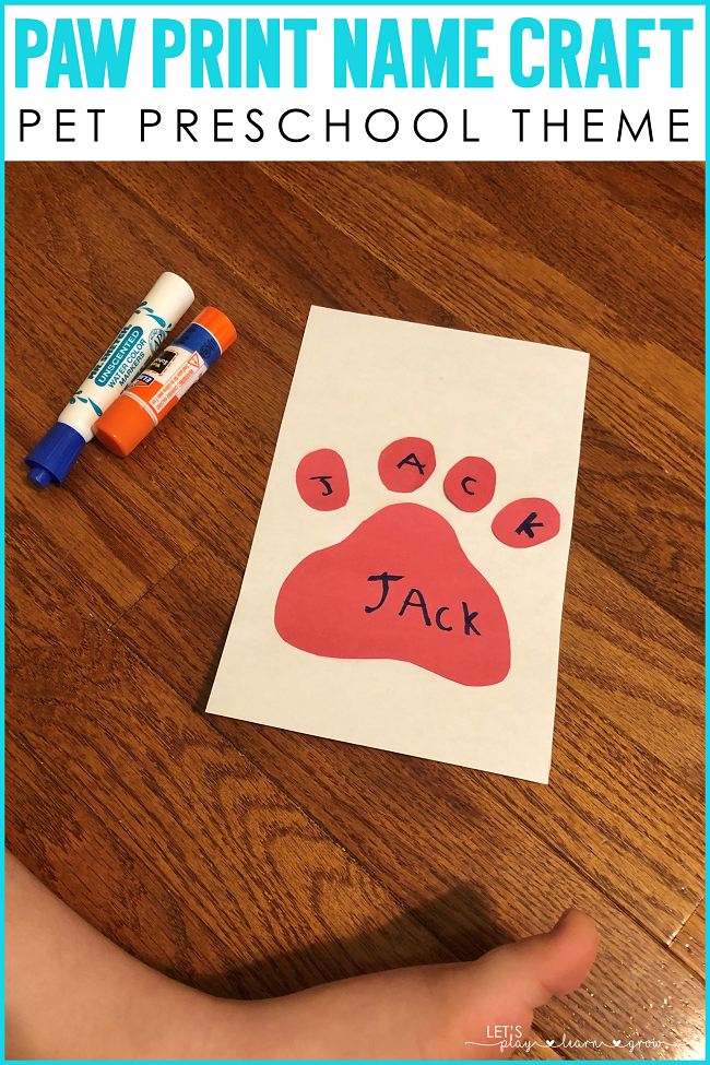 Pet Themed Preschool Activities Lets Play.Learn.Grow