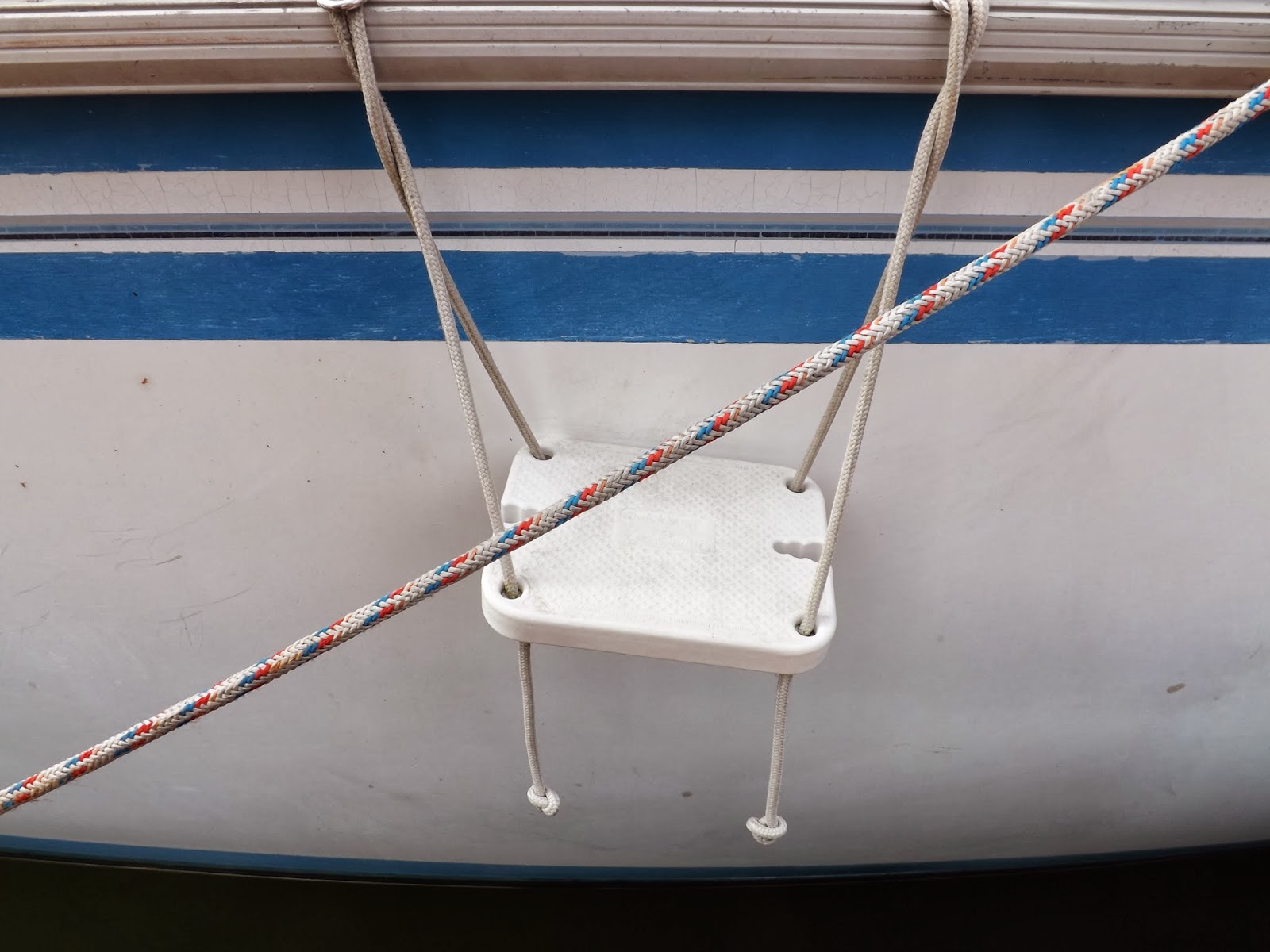 Boldly Go Sailing Climbing on to Your Boat at High Tide