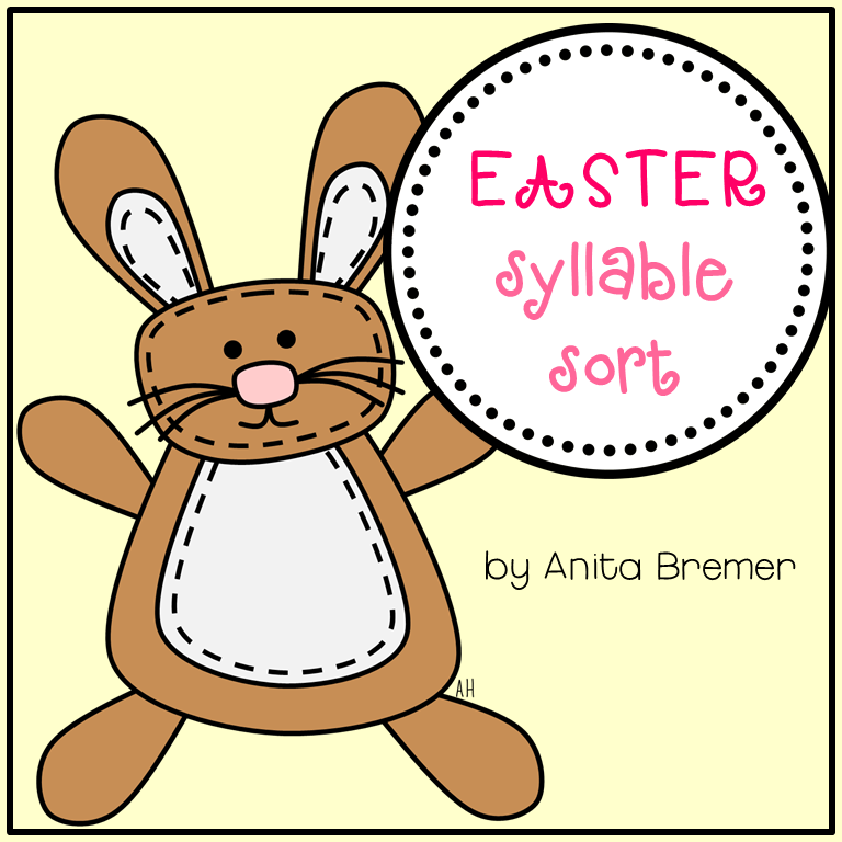 Easter Syllable Sort, Letter Mazes, and More Literacy Activities Mrs