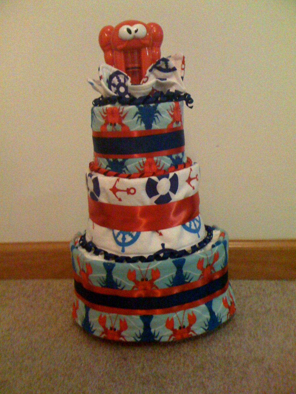 Love.Laugh.Live Burp Cloth Tutorial & Diaper Cake