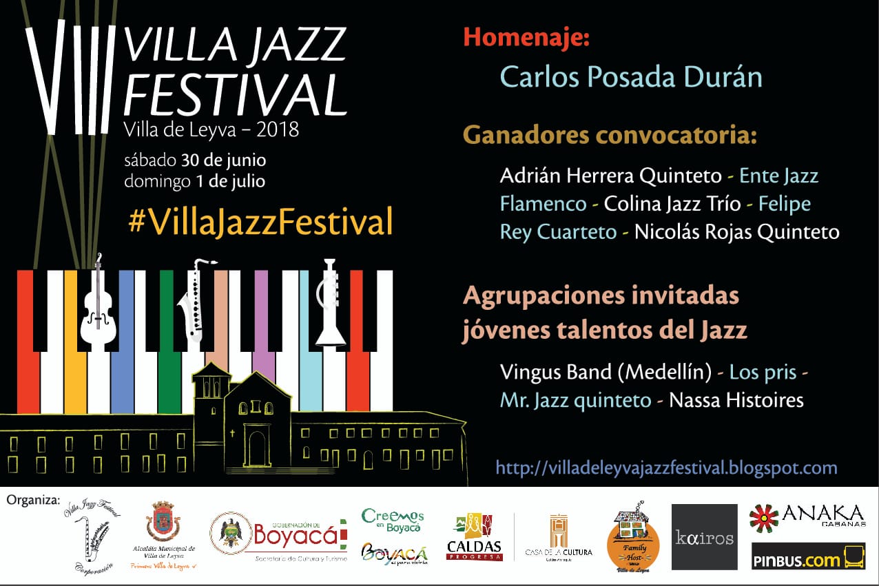 Festival Internacional de Jazz de Villa de Leyva YA LLEGÓ EL VIII