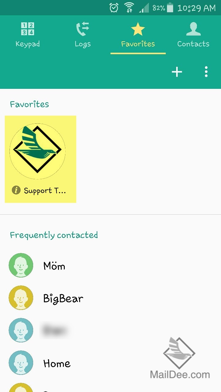 Technology Land Co., Ltd. [Android] วิธีเพิ่มรายชื่อลงใน Favorites
