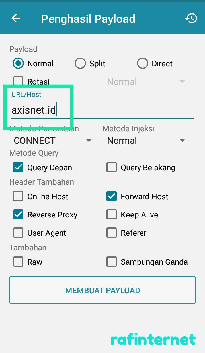 √ Cara setting http injector Axis reguler full speed dan unlimited