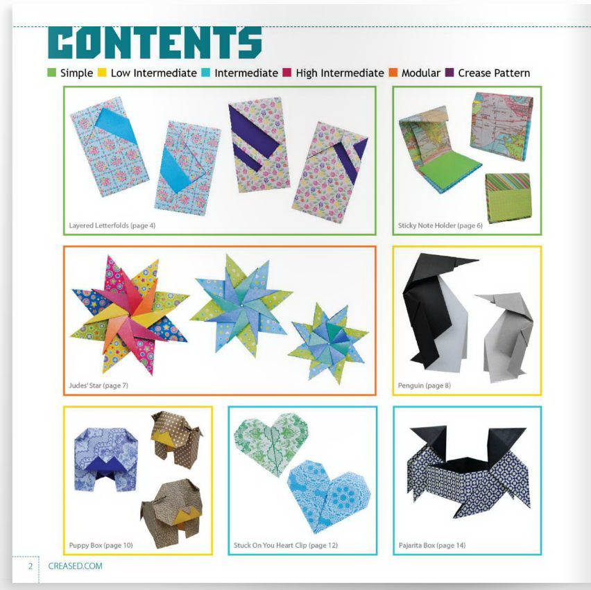 Origami Creased Magazine 10 Ruby Book Origami