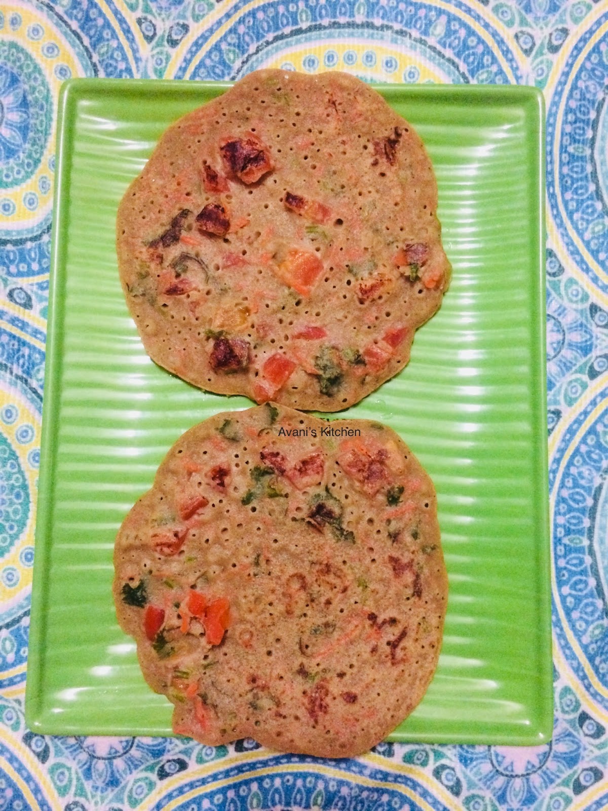 Avani's Kitchen BajraOats Uttapam