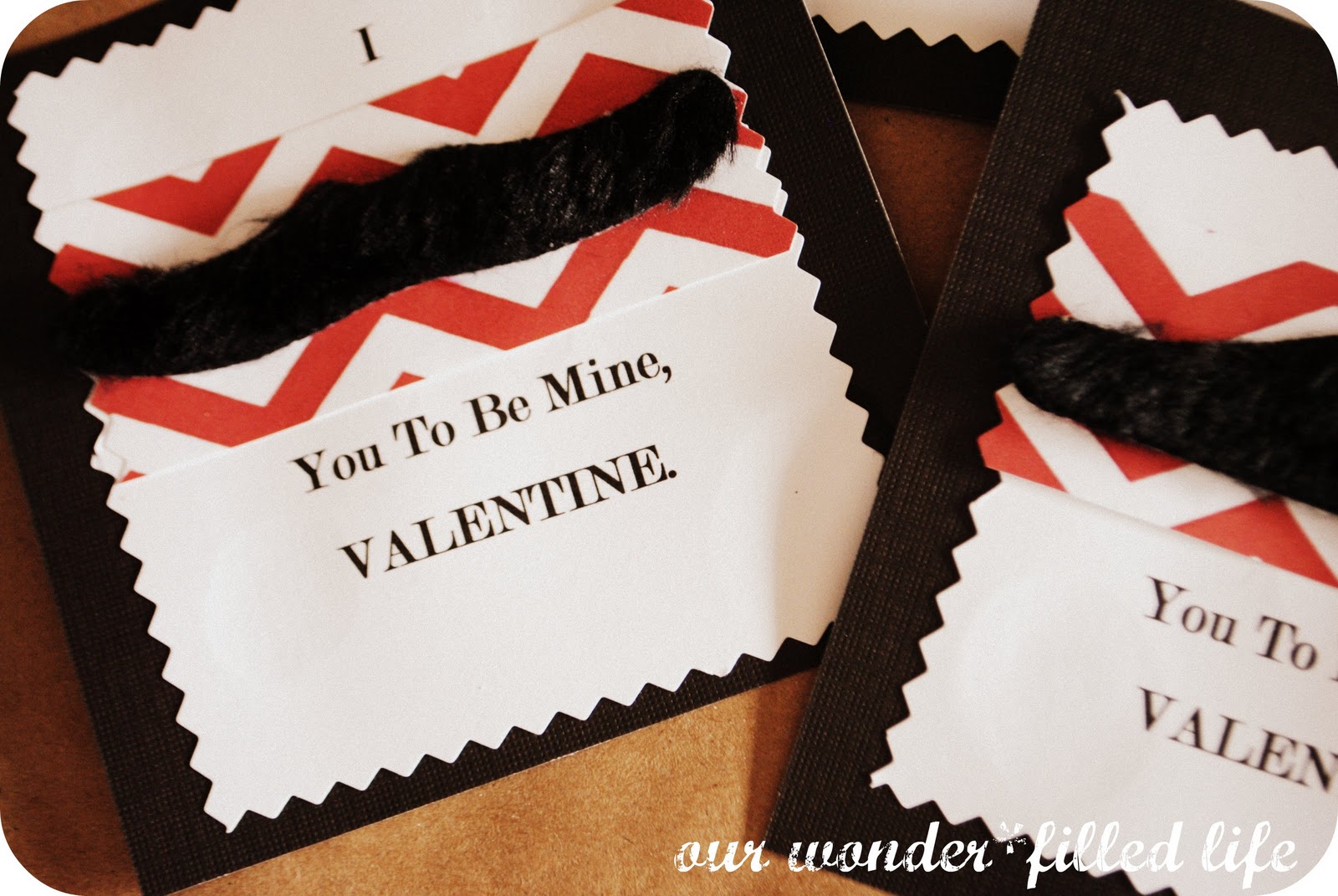 Our Wonderfilled Life: 14 Days of Love Party ♥ Lil' {Mustached} Men Valentines Holder