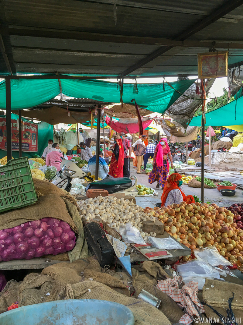 Lal Kothi Sabji Mandi, Jaipur. One of the biggest Vegetable Market of Jaipur.