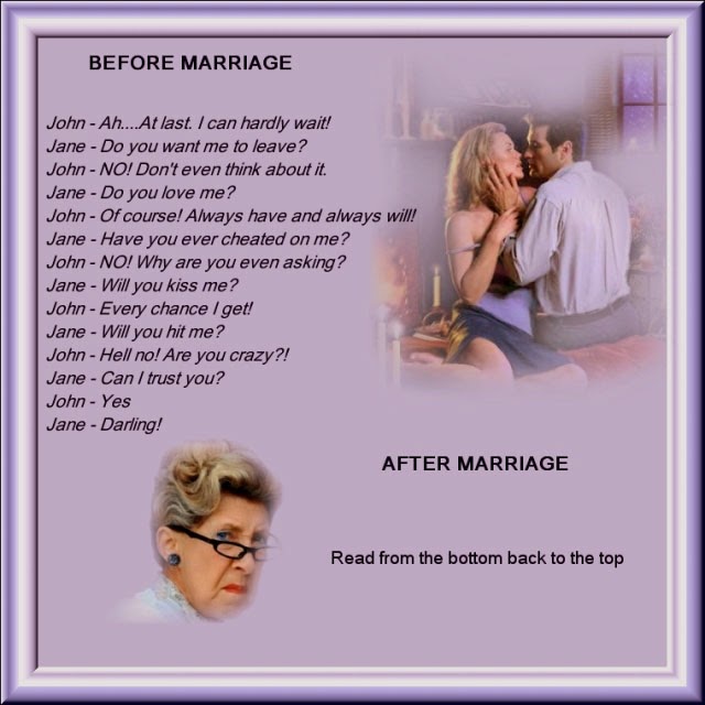 Random Humours Before And After Marriage 