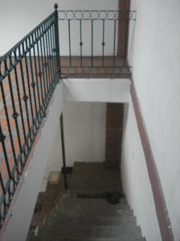 The staircase to the first floor