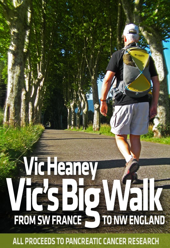 French Village Diaries Book Review Vic's Big Walk Vic Heaney Walking Pancreatic Cancer Research