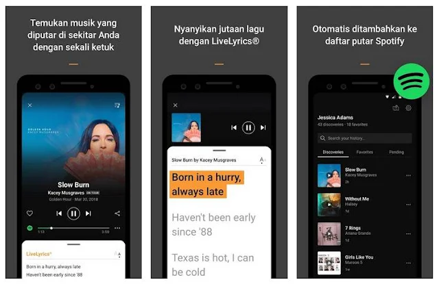 Aplikasi Pendeteksi Lagu di Android