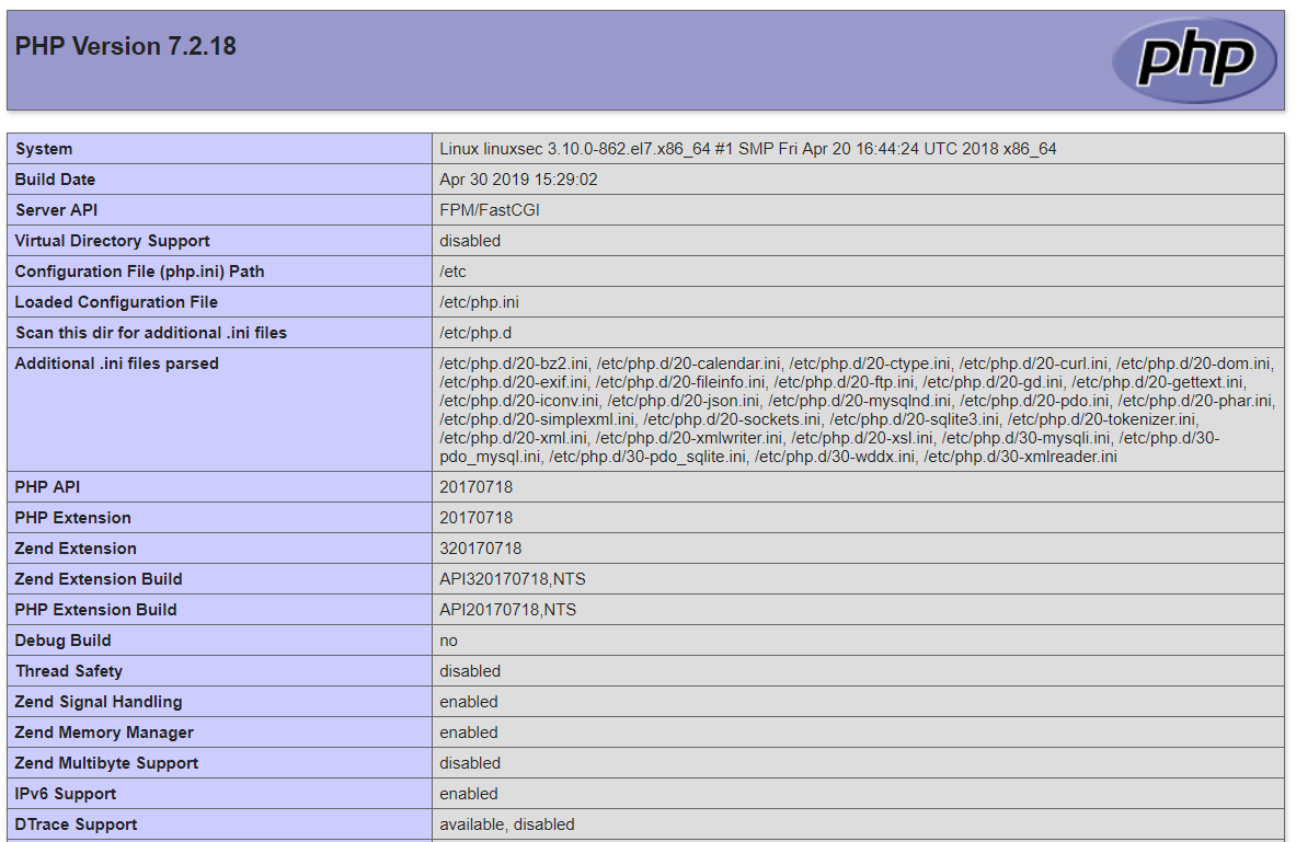 Melihat Informasi PHP Menggunakan Phpinfo LinuxSec