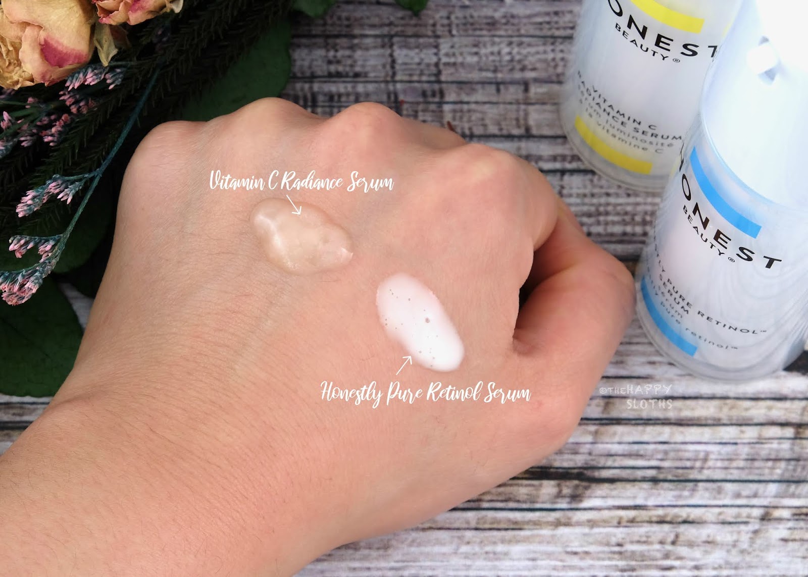 Honest Beauty Vitamin C Radiance Serum & Honestly Pure Retinol Serum