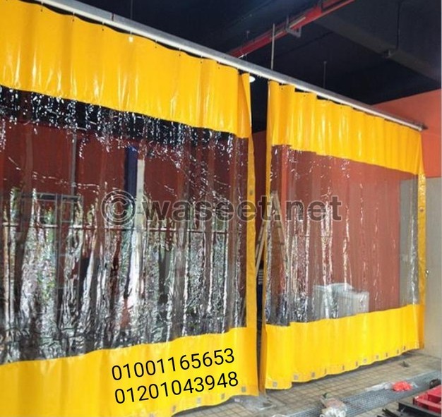 مجلة الوسيط مشمع شفاف لكافتيريات والنوادي للحماية من البرد والمطر