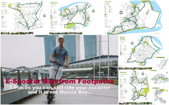 Legal places to ride your E-Scooter from Nov 5 in SIngapore