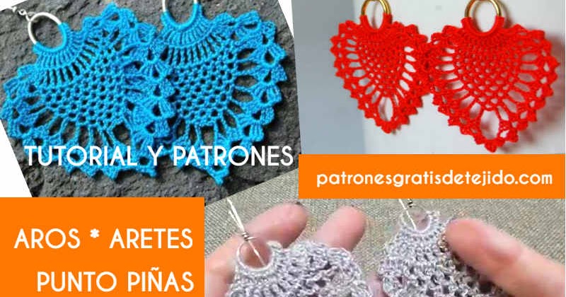 Aros o de bisuteria ganchillo 😍 Tutorial