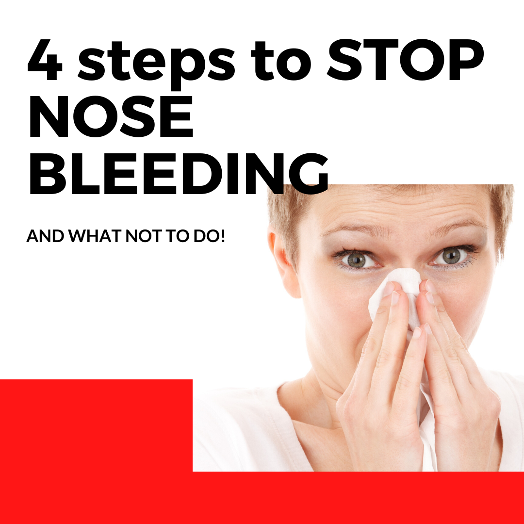 4 STEPS to stop a nosebleed, and what NOT TO DO
