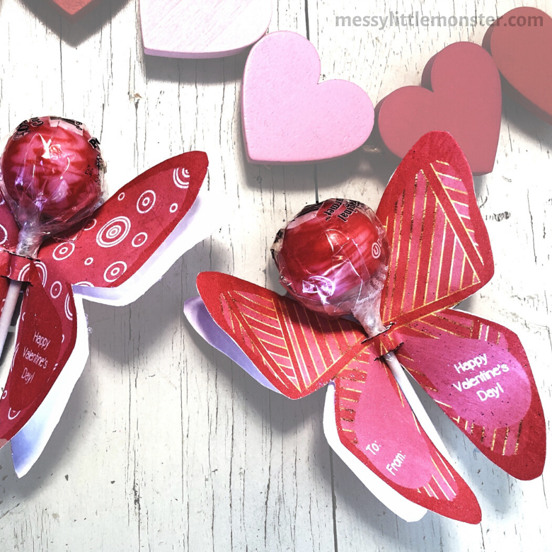 DIY Valentine's Day Butterfly Craft For Kids - The Momma Diaries