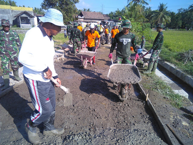 Betonisasi Jalan DI Jimbung Sudah Sapai 90 Persen   
