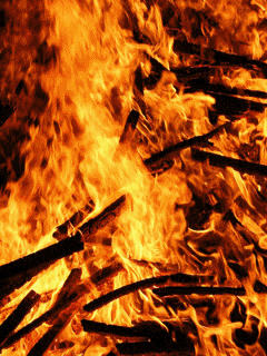 Animasi Gif 240 320 Api Terbakar Gambar