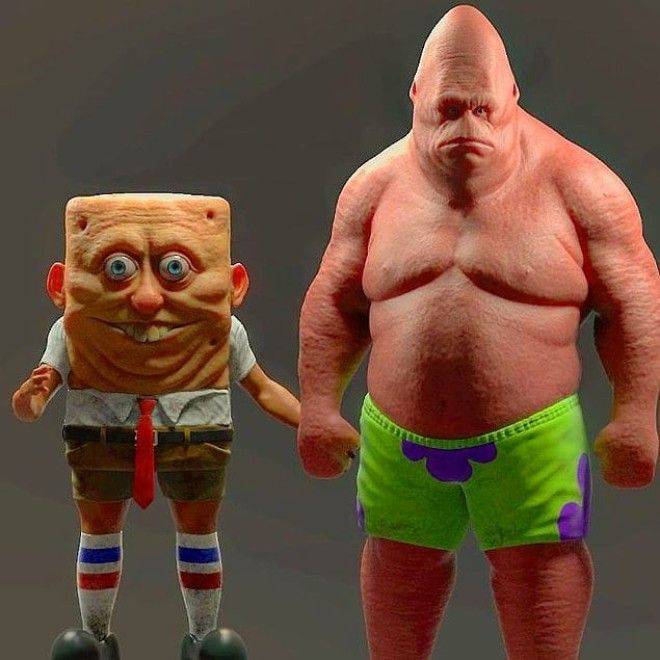 Realistic Variations Of Famous Cartoon Characters By Miguel Vasquez 3d