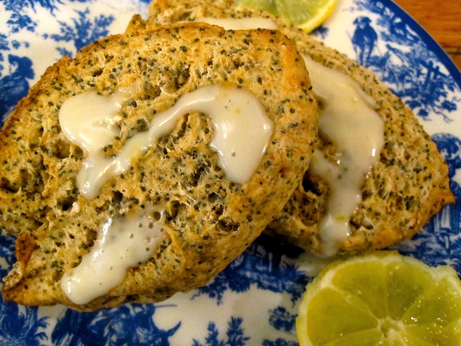 Vegan Kitty Patrol (VKP) Simple and Quick Lemon Poppy Seed Scones with