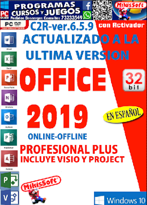OFFICE 2019 32 64 BITS VERSION ACTUALIZADA