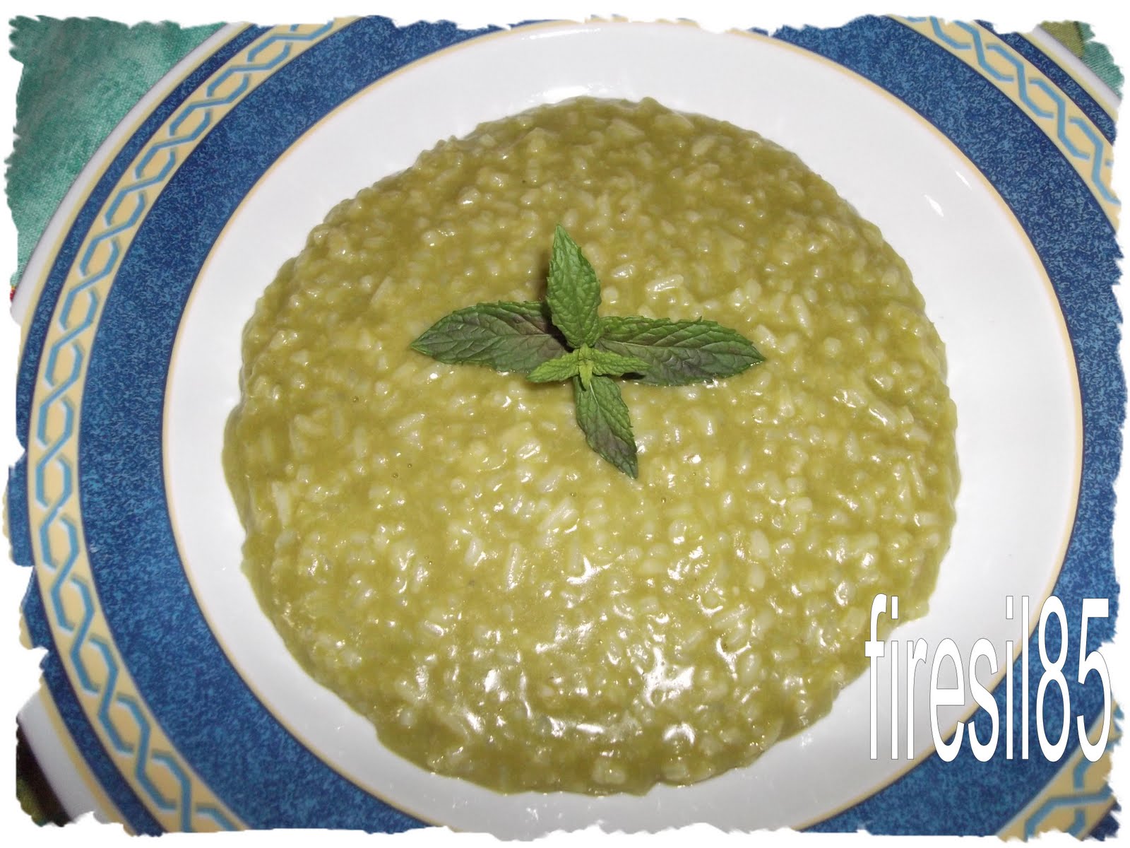 Golosona: Risotto al the matcha