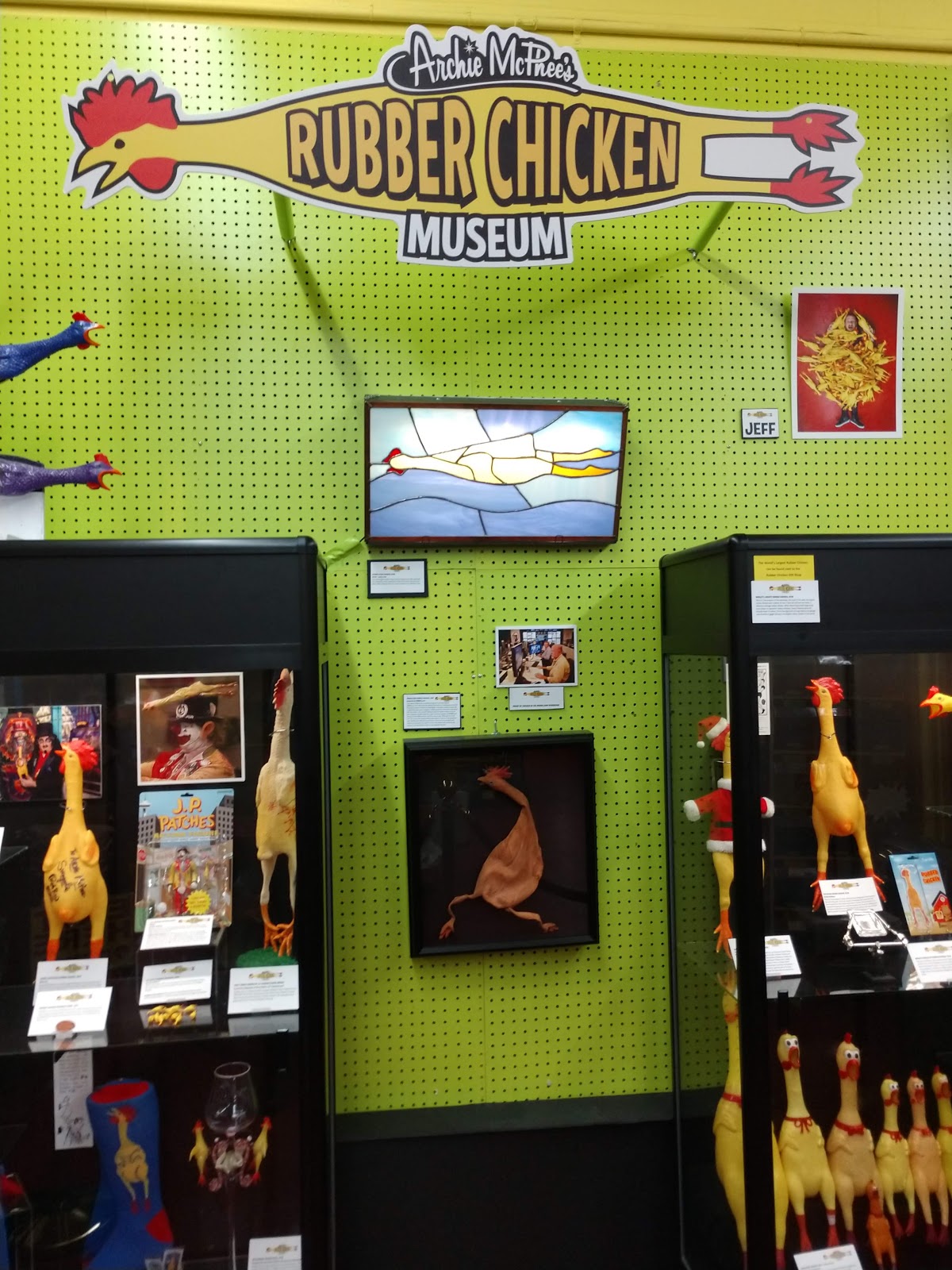 Rubber, rubber. Chicken dinner.