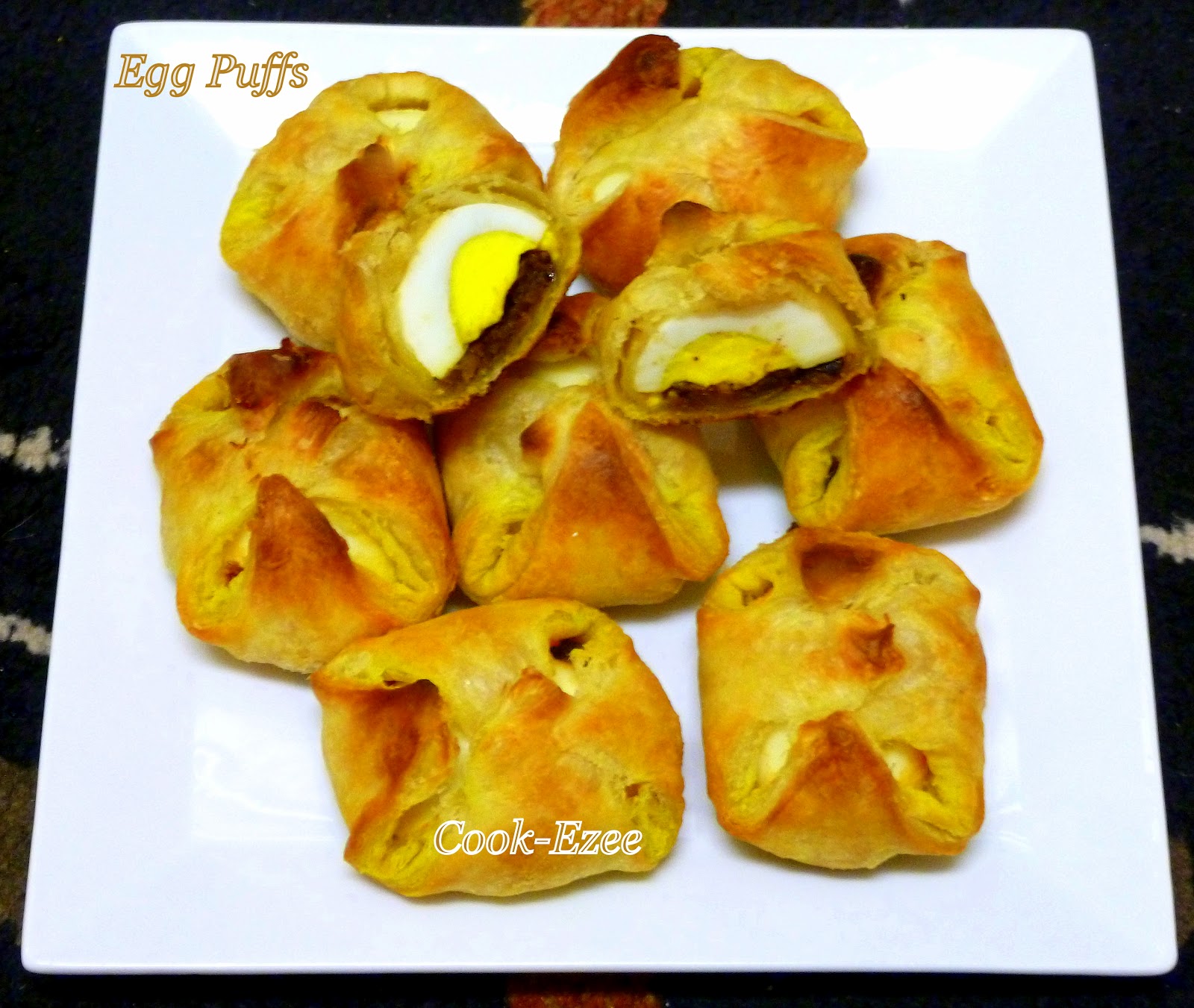 COOKEZEE Kerala Style Egg Puffs With Puff Pastry