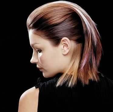 hair styles for women over 50 with_16. Double Colours Hair Styles For