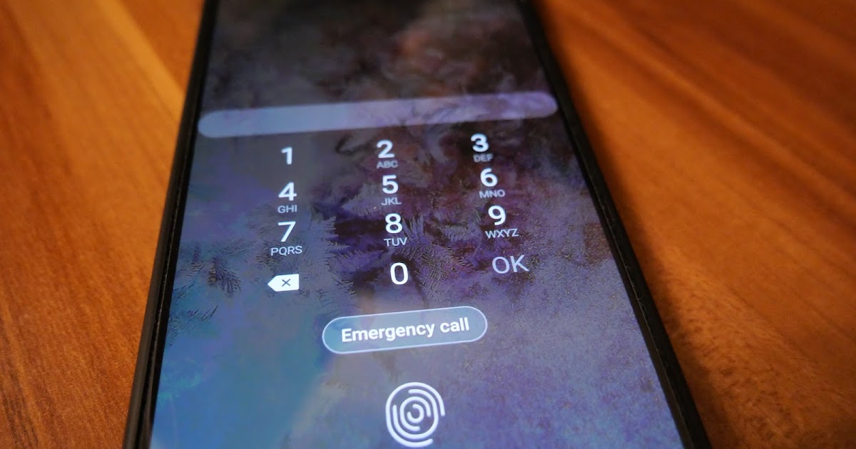 Samsung's indisplay fingerprint scanner not working